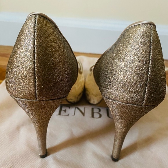 Menbur platform lace peep toe heels. Size 38=8 US. 4 inch heels. Worn once. - Picture 15 of 15